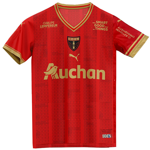 RC Lens maglia commemorativa speciale maglietta sportiva da calcio da uomo divisa da calcio rossa 2023-2024